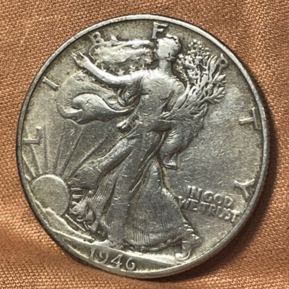 1946-D Sue Walking Liberty Half Dollar Nice Circulated Condition 205787617105 - Picture 6 of 6